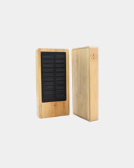 Power bank solare bambù FSC 8000mAh da personalizzare - Legno