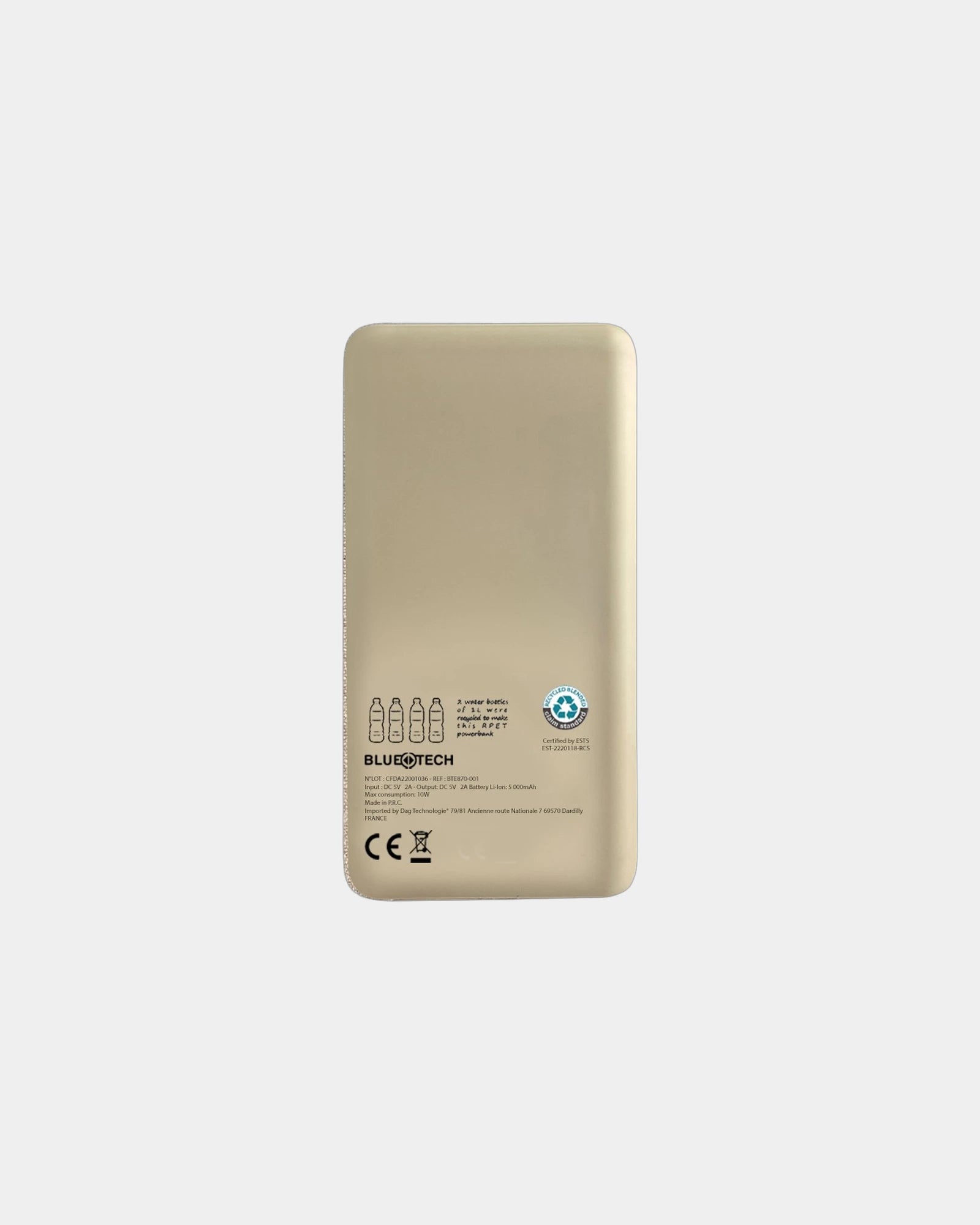 Power bank riciclato RPET 10.000 mAh da personalizzare - 2