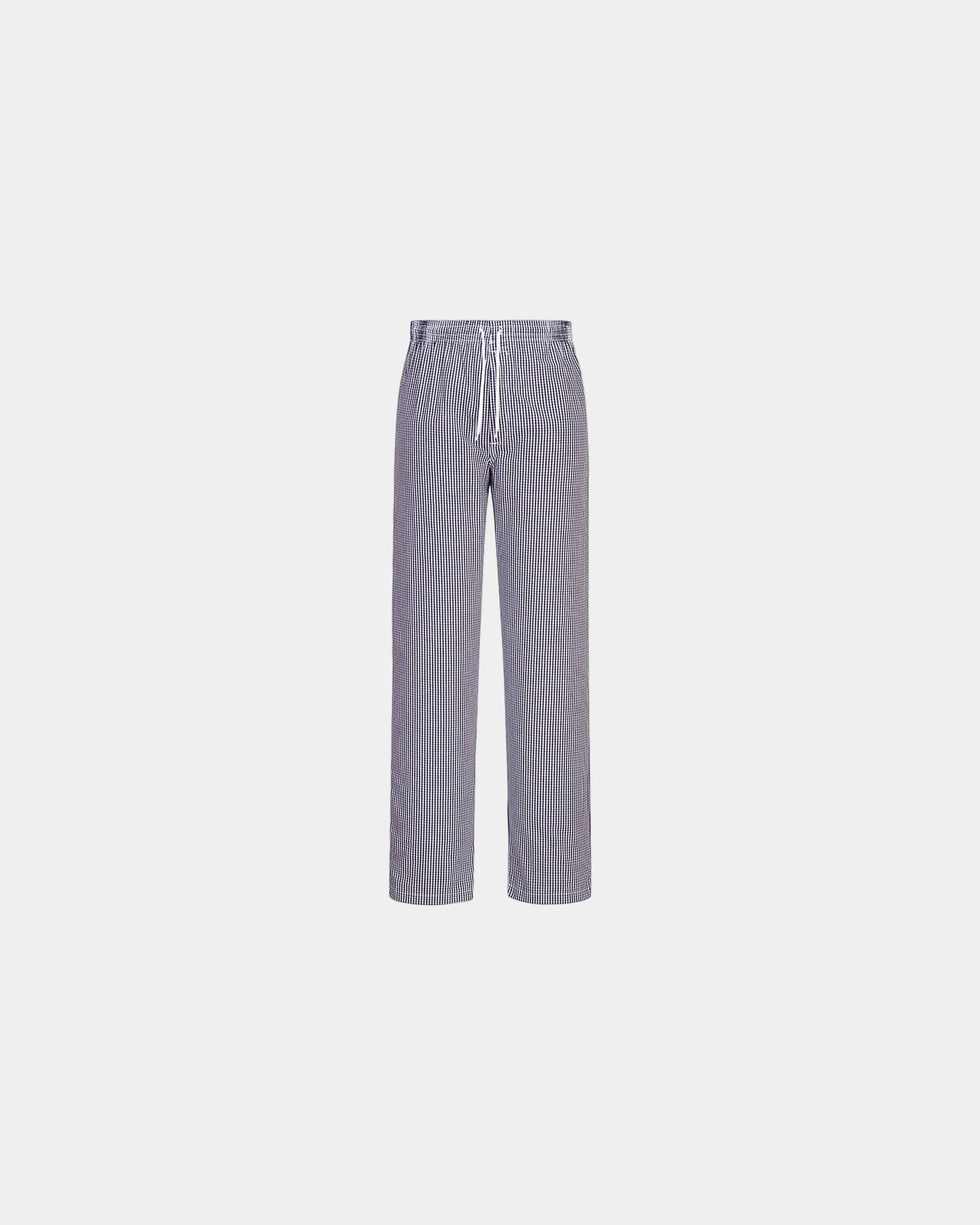 Pantalone da cucina cotone 190g/m² da personalizzare - Scacchiera Blu-Bianco