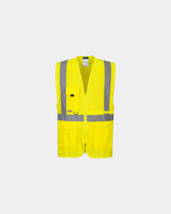 Gilet alta visibilità tasca per tablet da personalizzare - Giallo