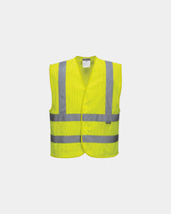 Gilet alta visibilità certificato EN ISO 20471 da personalizzare - Giallo