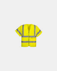 Gilet zippato alta visibilità da personalizzare - Giallo