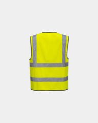 Gilet con zip bande rifrangenti da personalizzare - 1