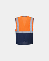 Gilet alta visibilità tessuto traspirante da personalizzare - 2