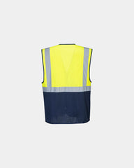 Gilet alta visibilità tessuto traspirante da personalizzare - 1