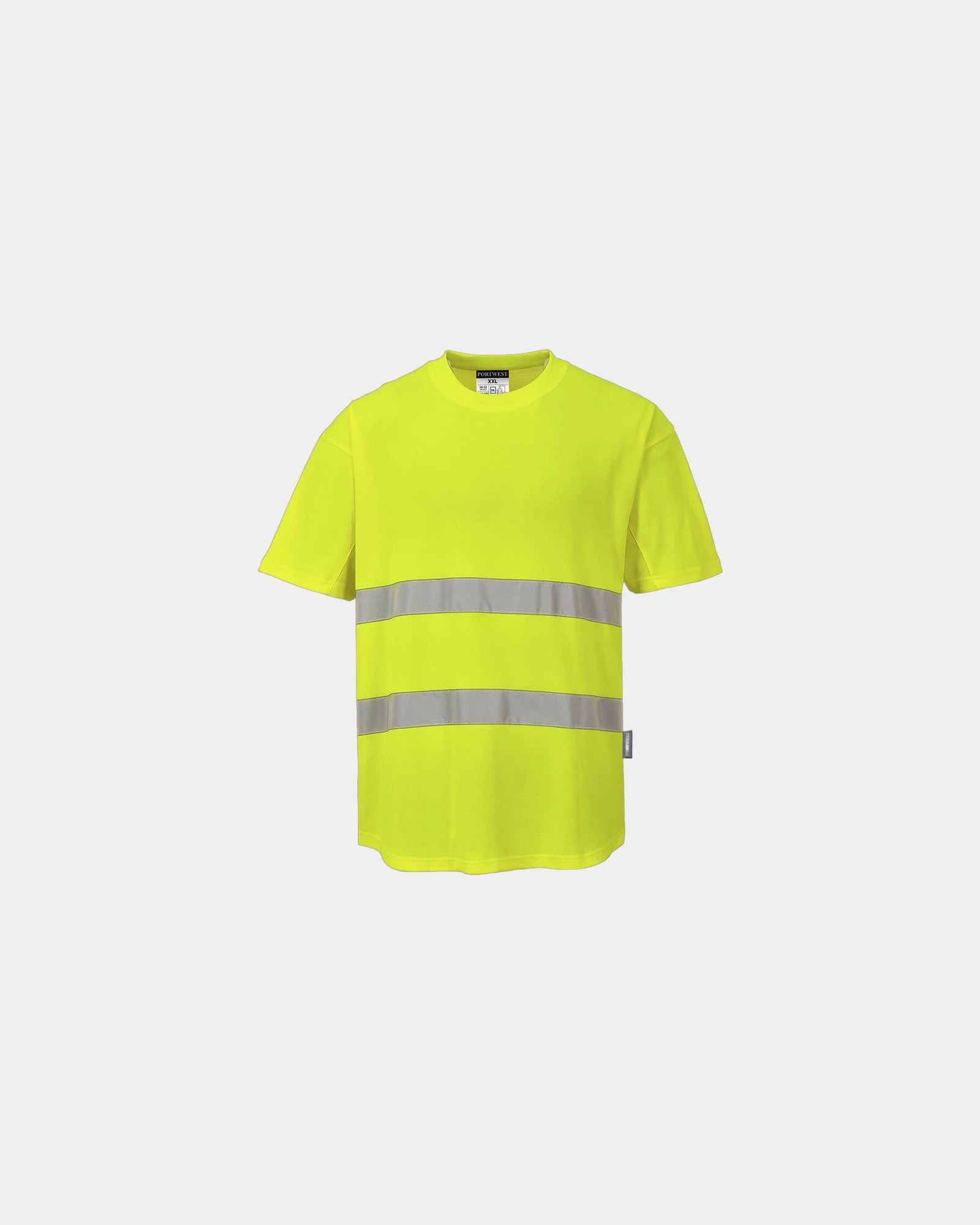 T-shirt aerata cotone poliestere da personalizzare - Giallo
