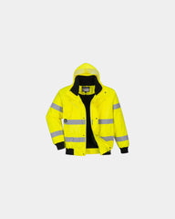 Bomber alta visibilità 3in1 impermeabile da personalizzare - Giallo