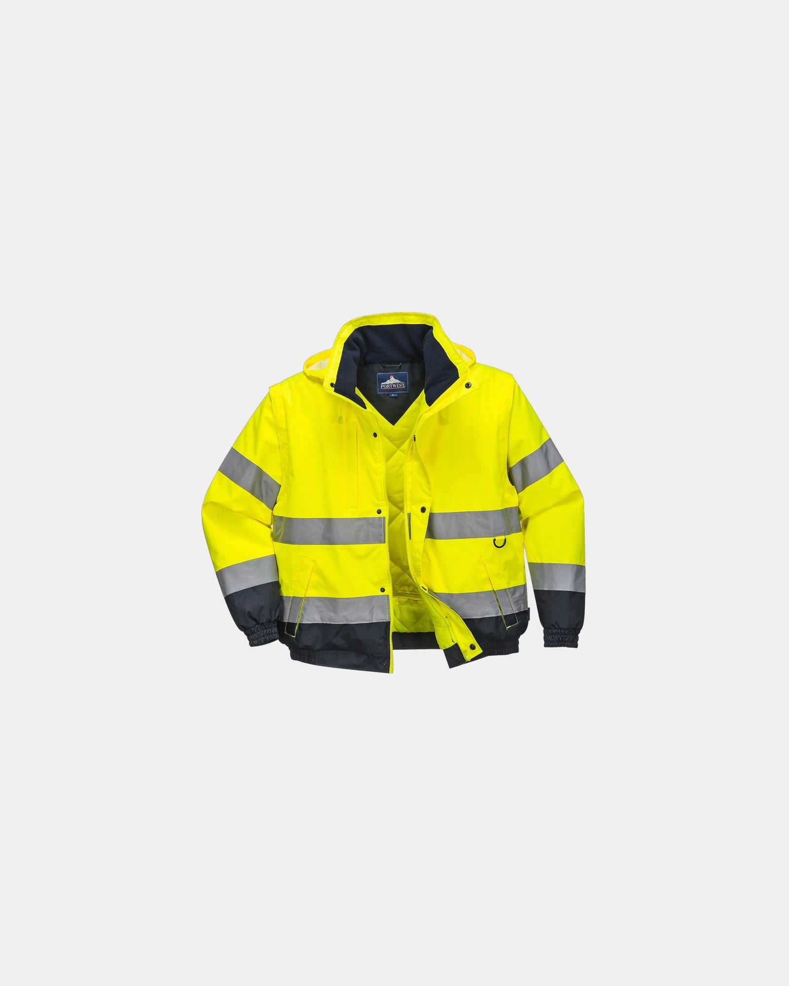 Giubbotto 2 in 1 alta visibilità da personalizzare - Giallo
