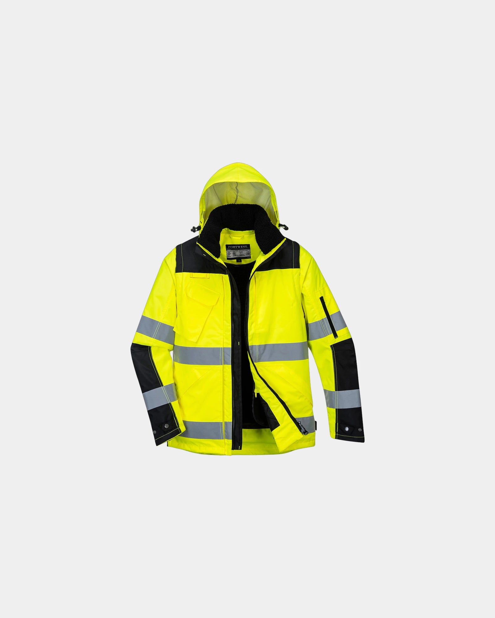 Giubbotto 3-in-1 alta visibilità 300D da personalizzare - Giallo-Nero