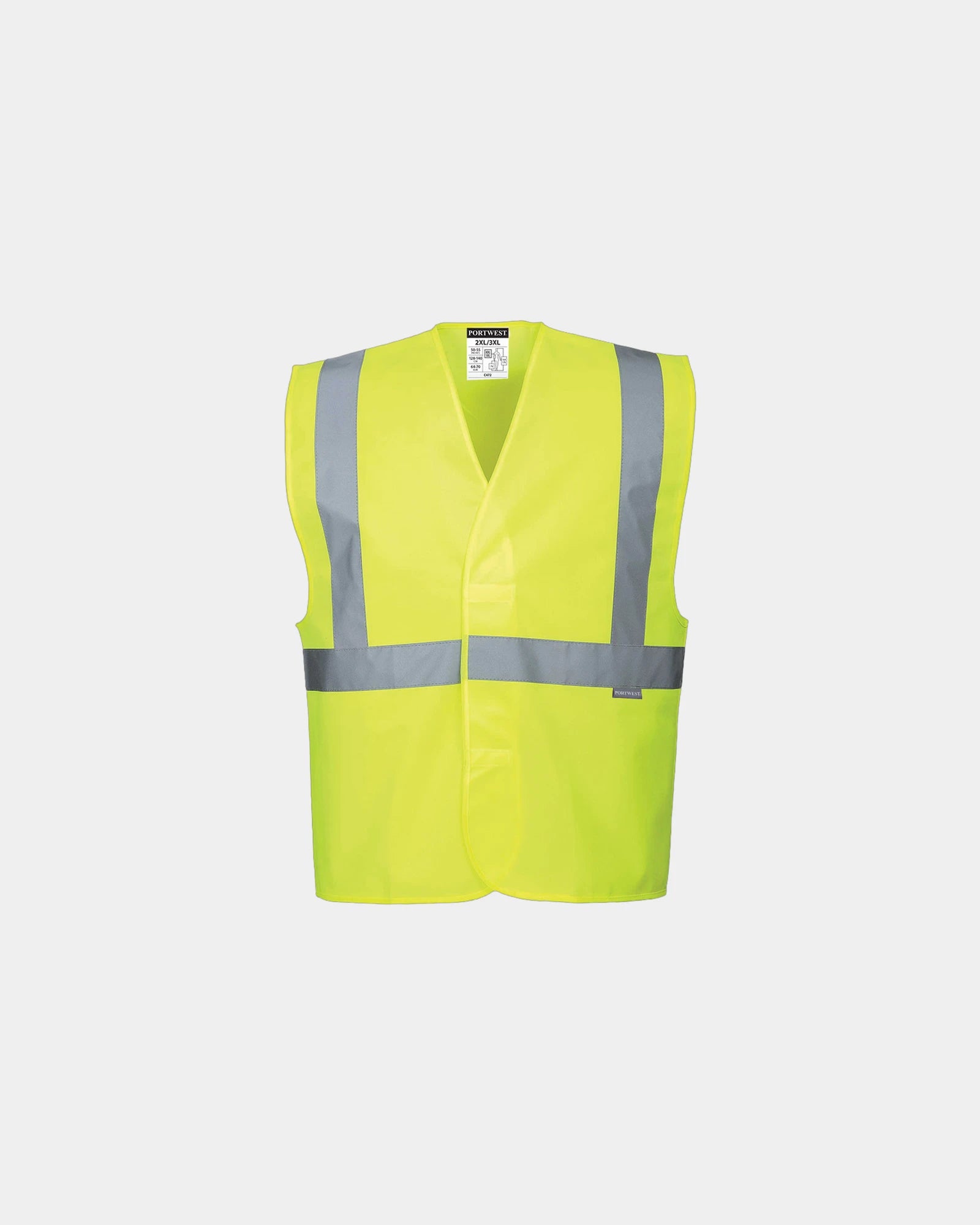 Gilet alta visibilità poliestere bretelle da personalizzare - Giallo