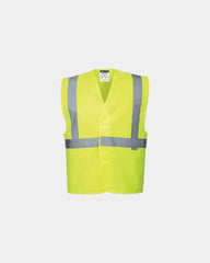 Gilet alta visibilità poliestere bretelle da personalizzare - Giallo
