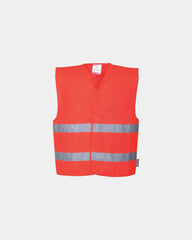 Gilet alta visibilità doppia cintura da personalizzare - Blu Scuro