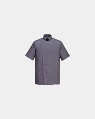 Giacca da cucina 190 g/m² Cumbria da personalizzare - Grigio