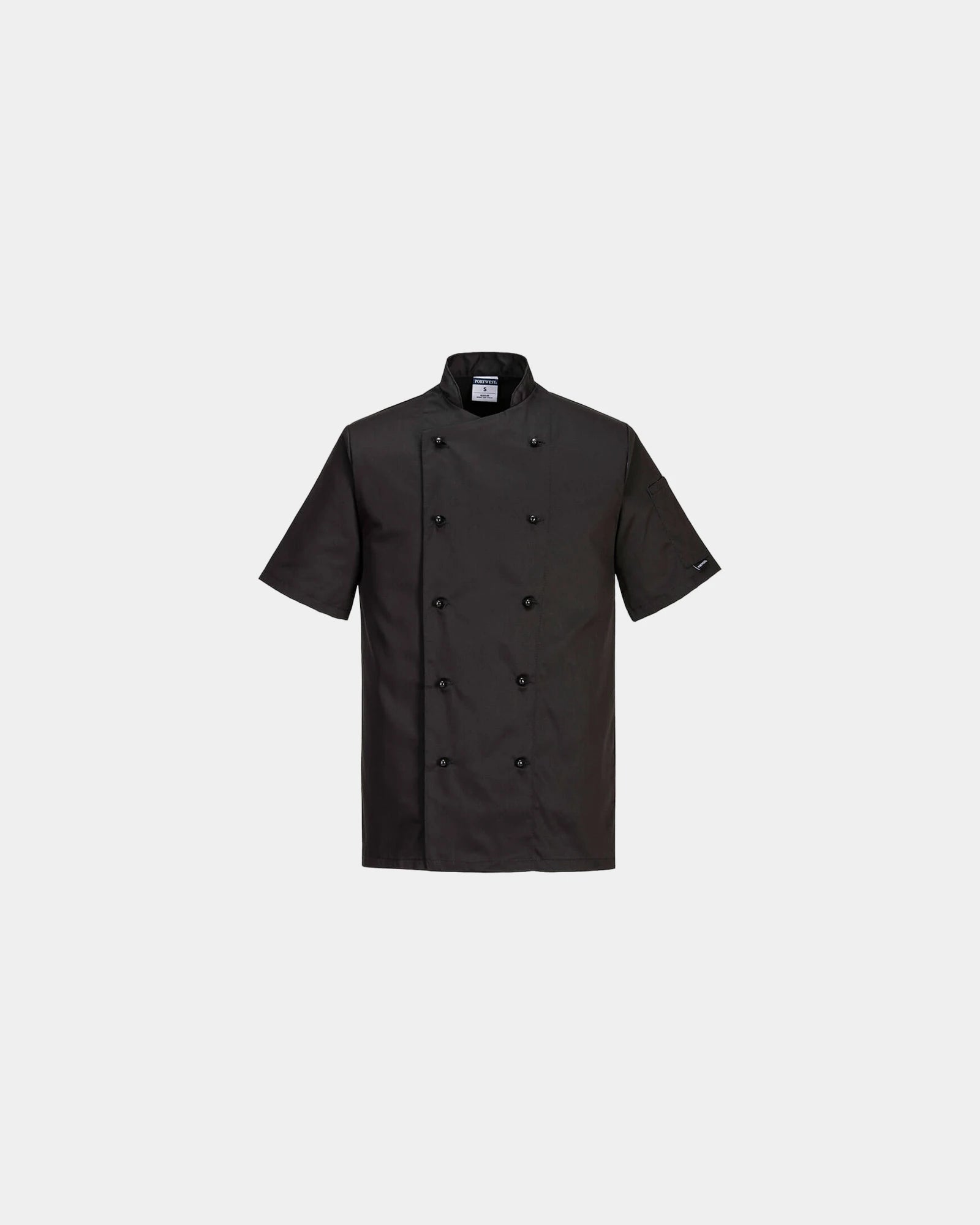 Giacca da cucina Kent tessuto facile cura da personalizzare - Nero-Blu Cielo