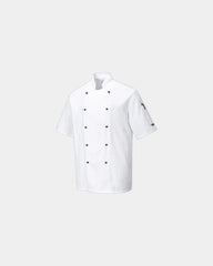 Giacca da cucina Kent tessuto facile cura da personalizzare - Bianco