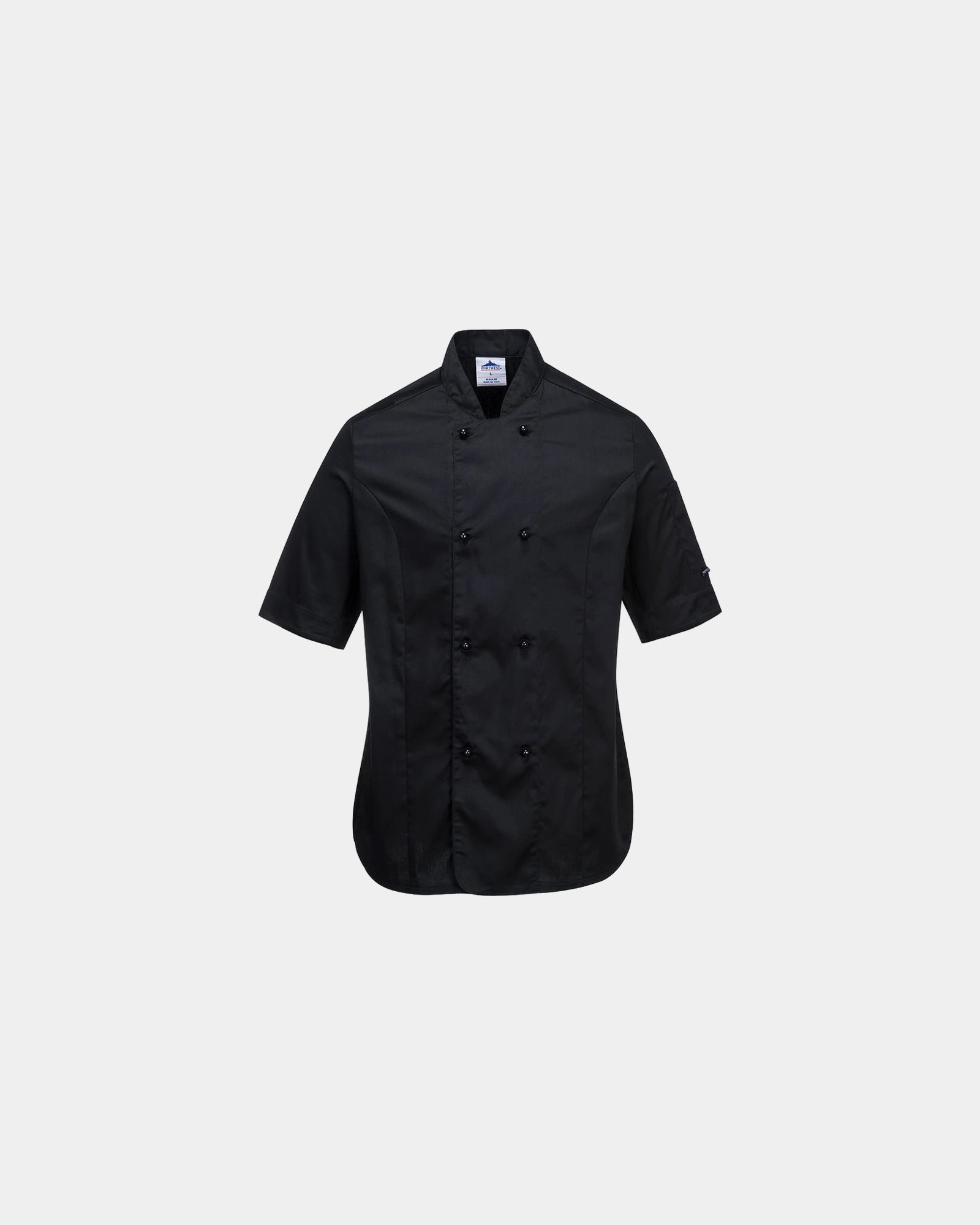 Giacca da chef donna traspirante da personalizzare - Nero-Blu Cielo