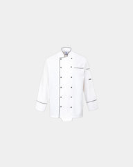 Giacca da cucina cotone bottoni removibili da personalizzare - Bianco