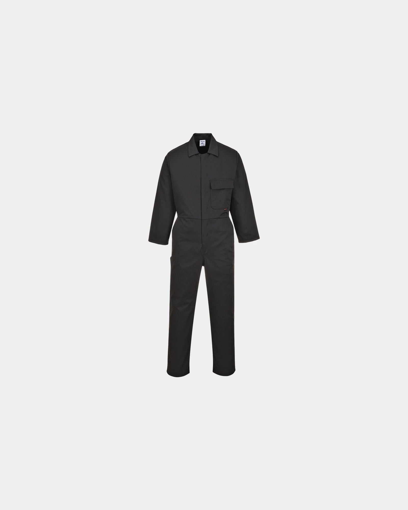 Tuta da lavoro poliestere-cotone 245g/m² da personalizzare - Nero-Blu Cielo