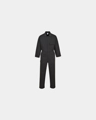 Tuta da lavoro poliestere-cotone 245g/m² da personalizzare - Nero-Blu Cielo