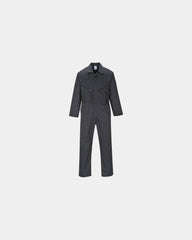 Tuta da lavoro poliestere-cotone 245g da personalizzare - Nero-Blu Cielo
