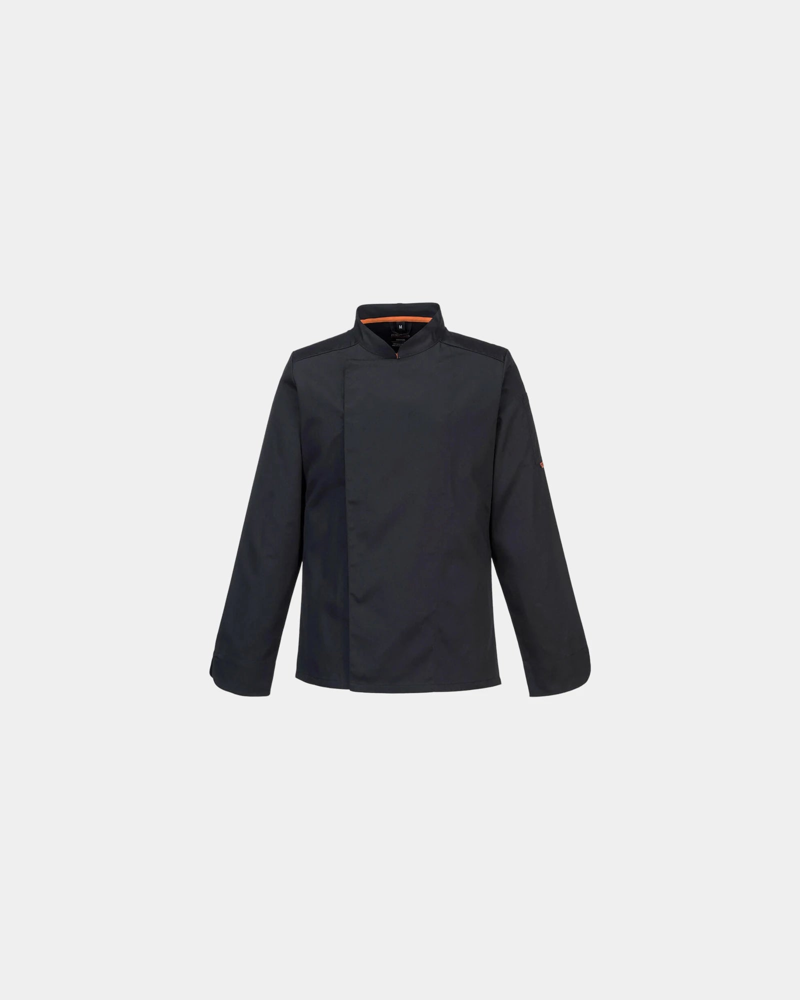 Giacca da cucina elasticizzata traspirante da personalizzare - Nero-Blu Cielo
