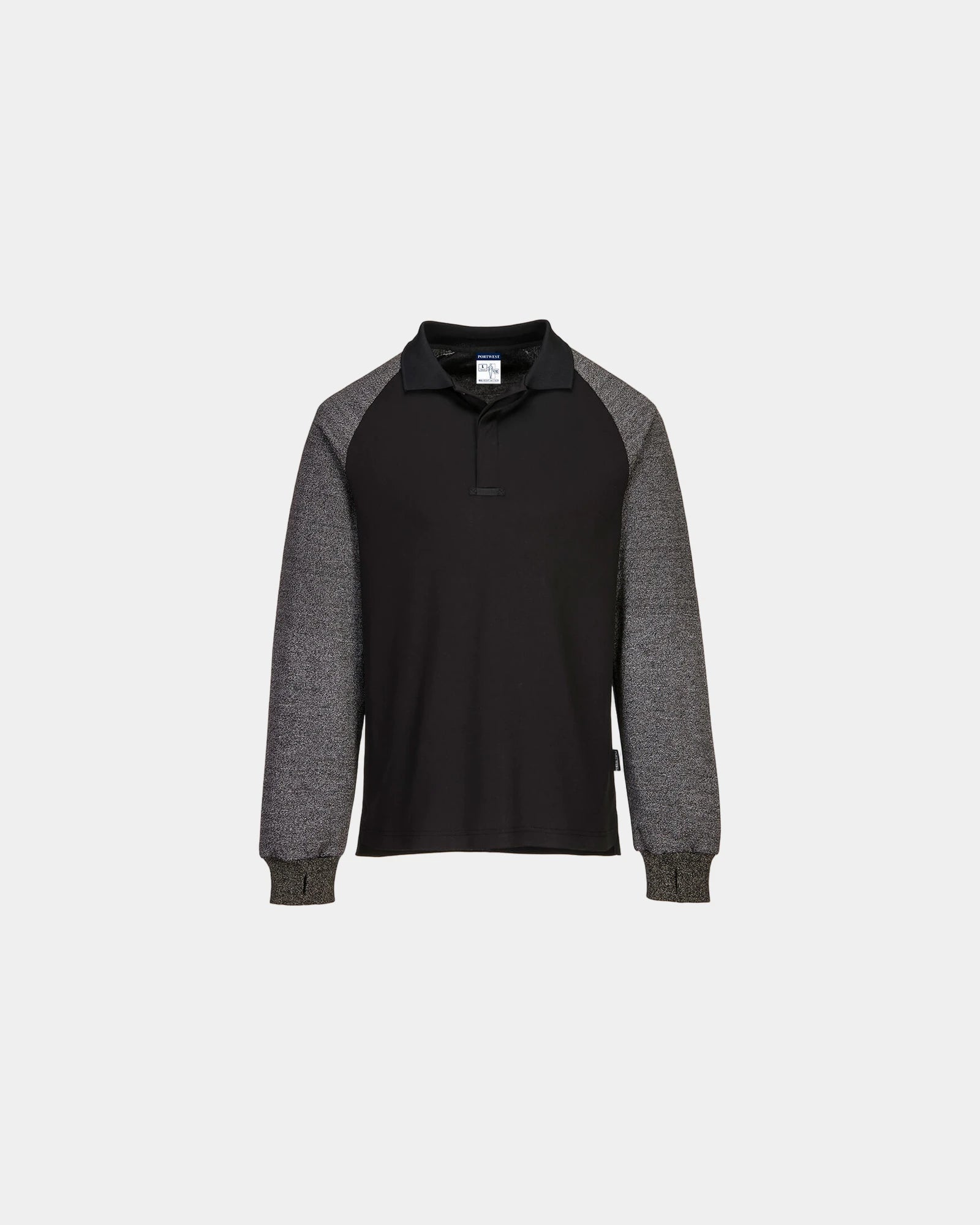 Polo maniche resistenti al taglio 175 g/m² da personalizzare - Nero-Blu Cielo