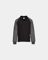 Polo maniche resistenti al taglio 175 g/m² da personalizzare - Nero-Blu Cielo