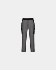 Pantalone da lavoro antitaglio elasticizzato da personalizzare - Nero-Blu Cielo