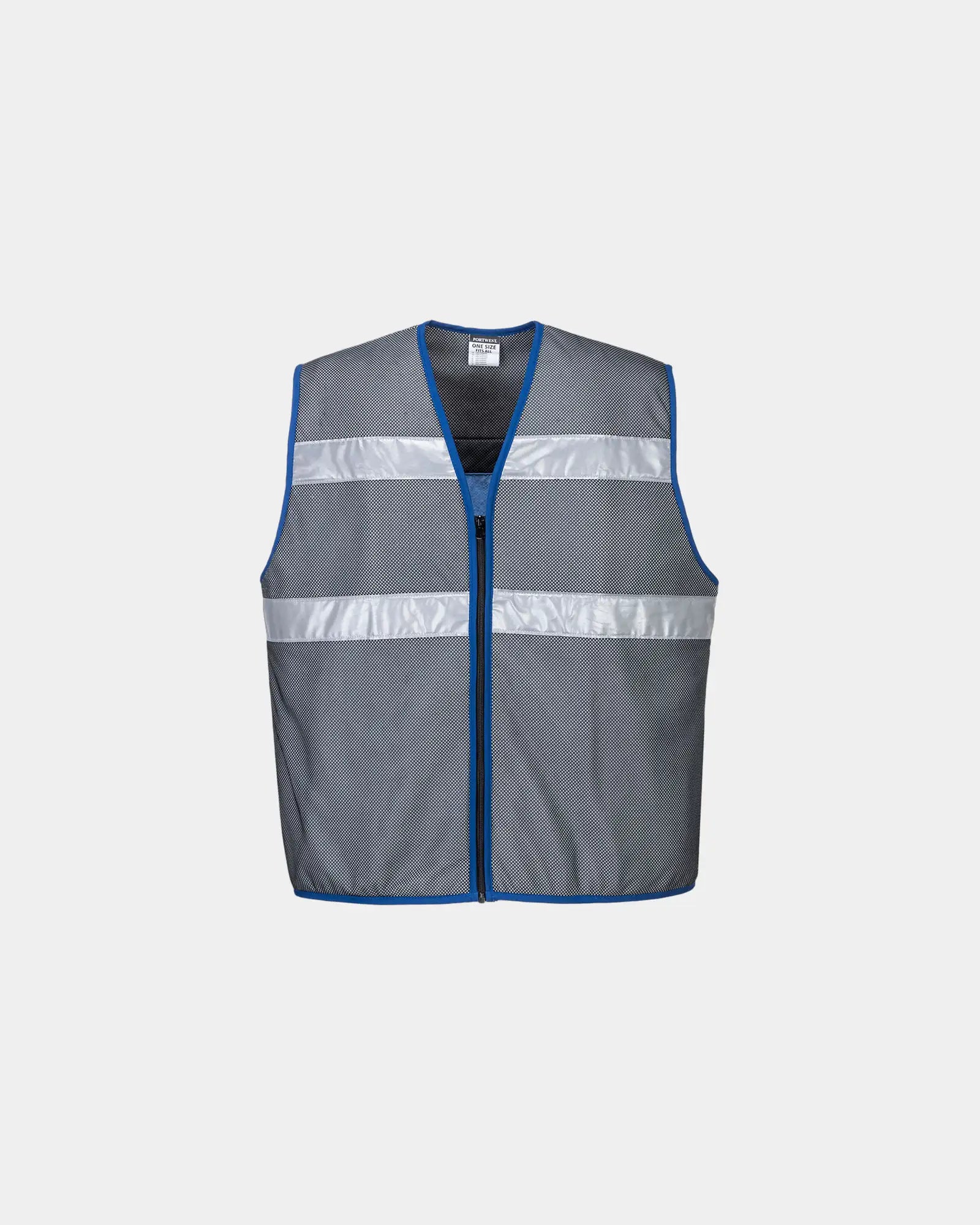 Gilet rinfrescante 8 ore in mesh 60 g/m² da personalizzare - Grigio