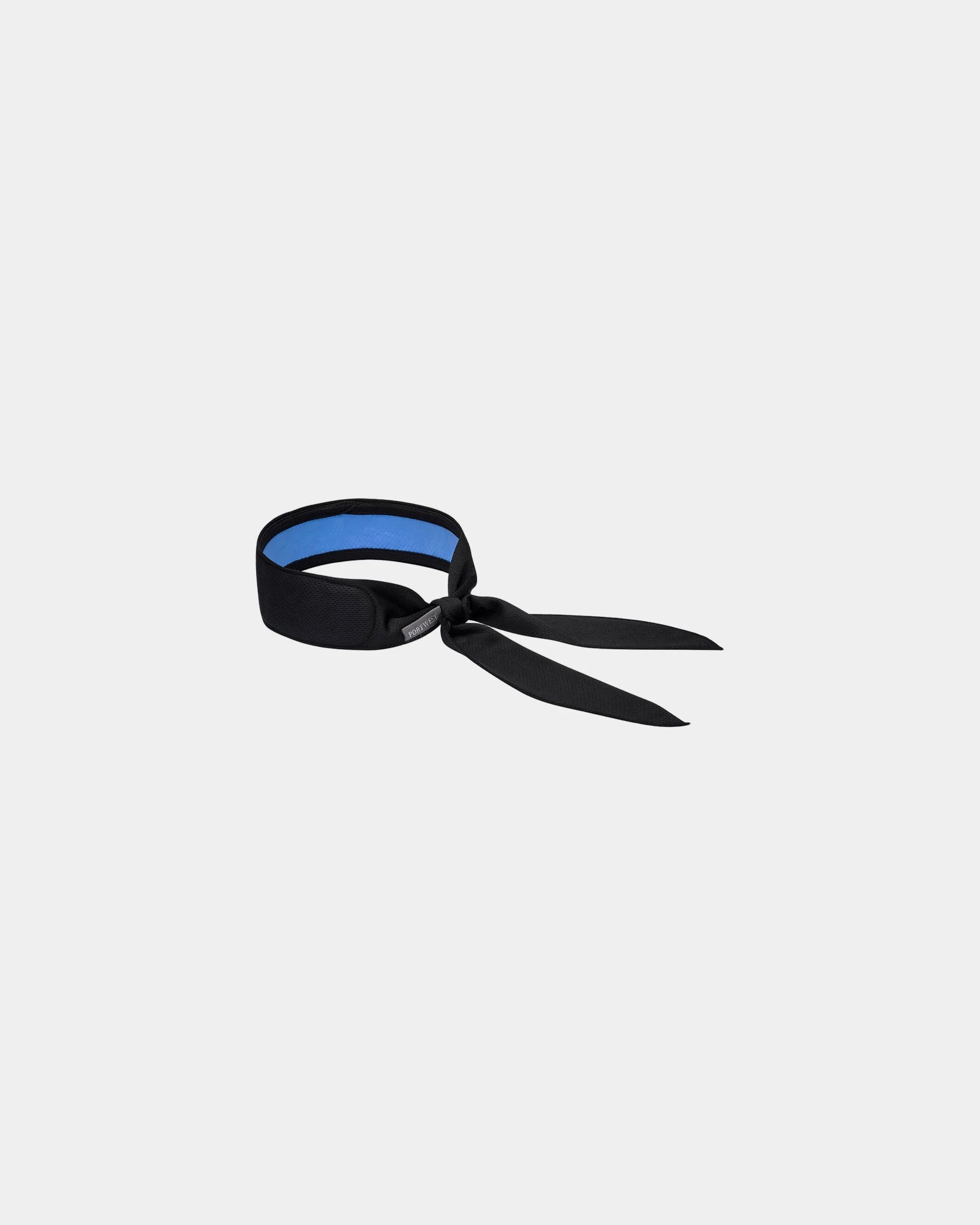 Foulard rinfrescante poliestere 140 g/m² da personalizzare - Nero-Blu Cielo