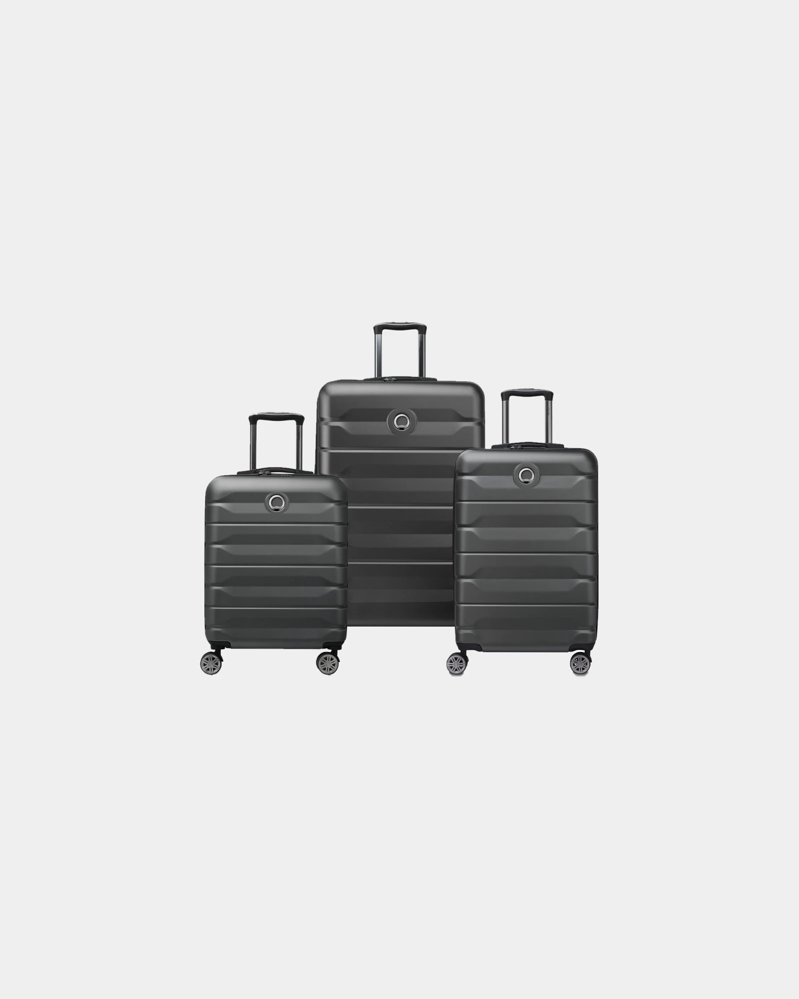 Set 3 trolley policarbonato Delsey Air Armour da personalizzare - Nero