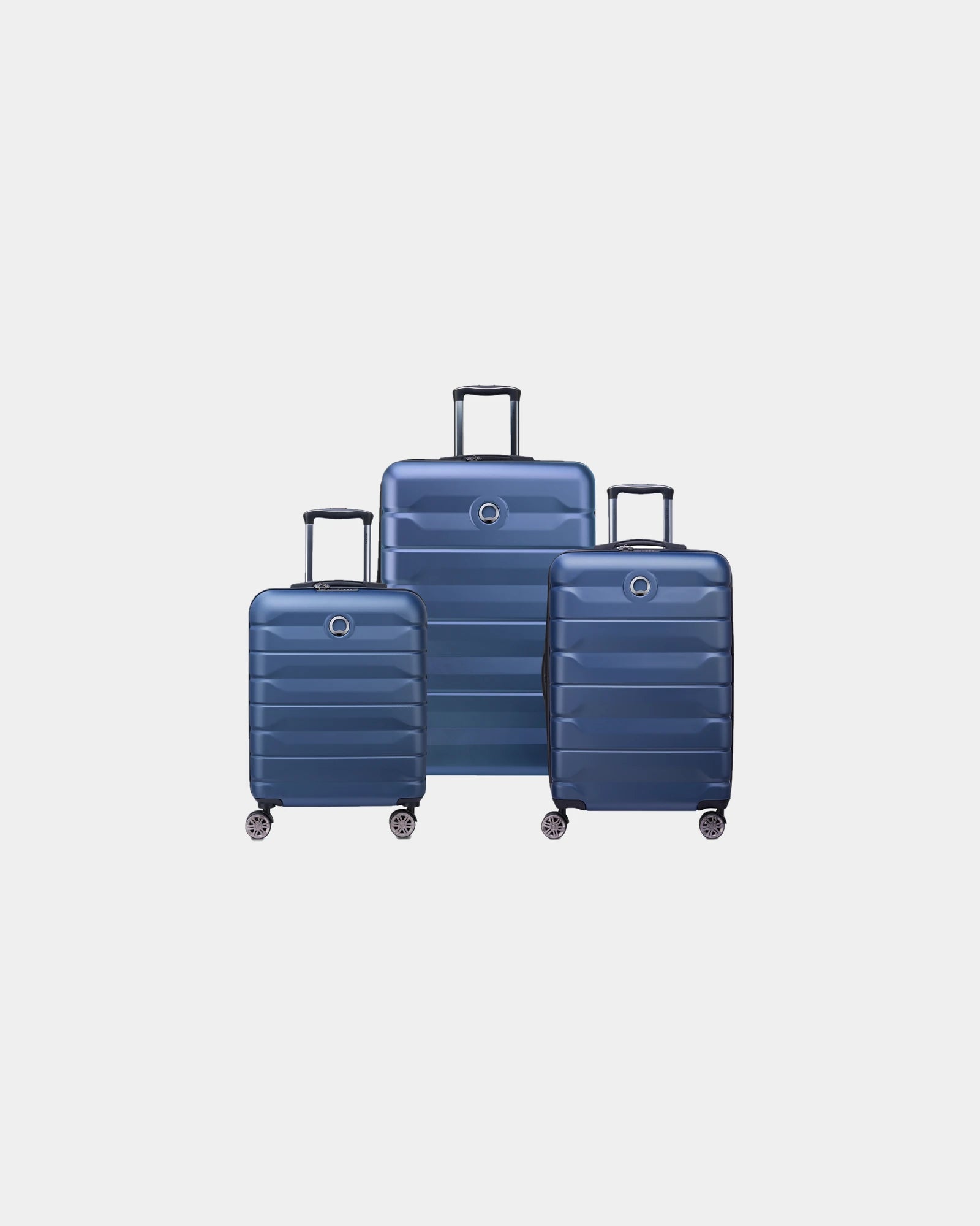 Set 3 trolley policarbonato Delsey Air Armour da personalizzare - Blu Notte