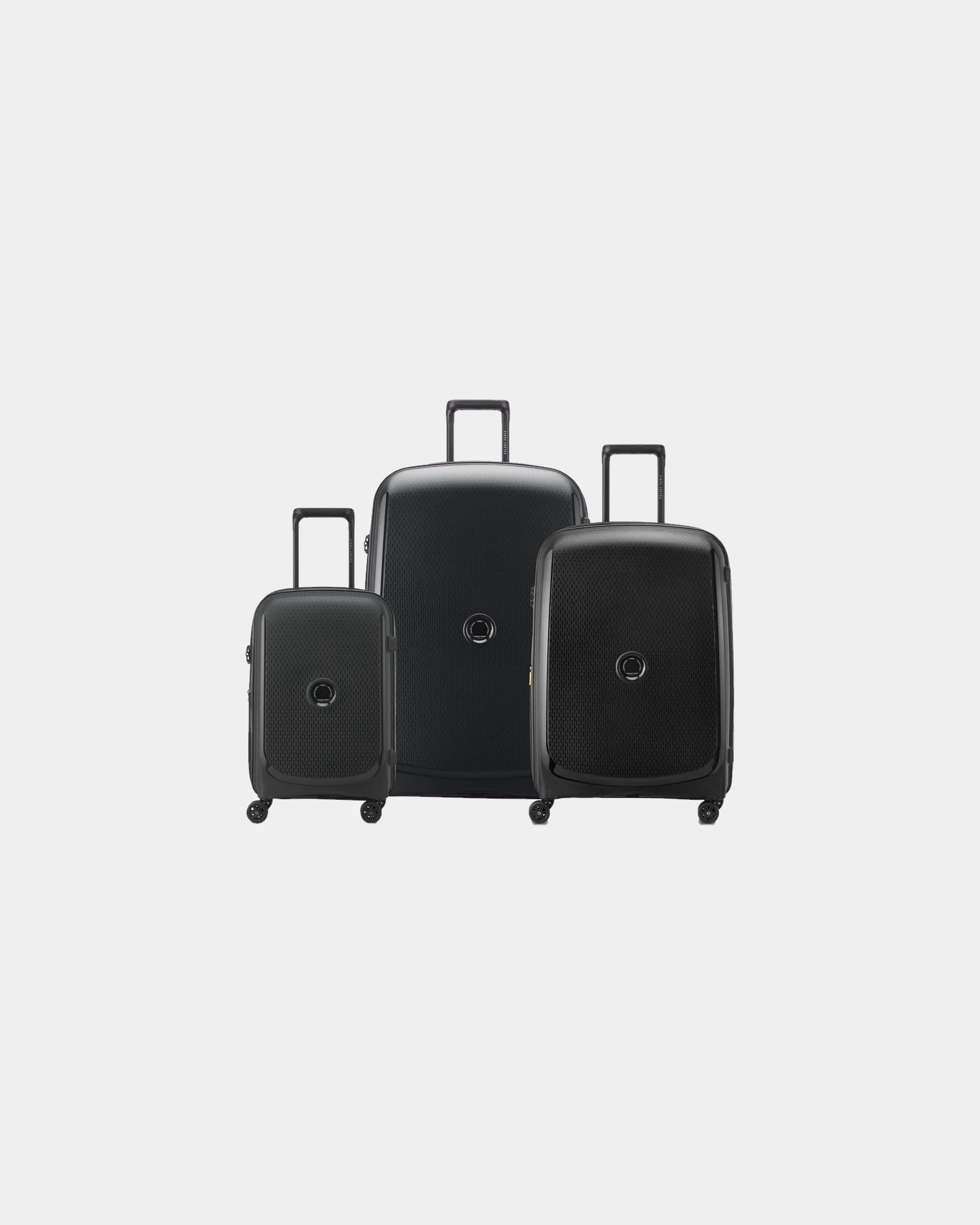 Set 3 trolley riciclati Delsey Belmont Plus da personalizzare - Nero