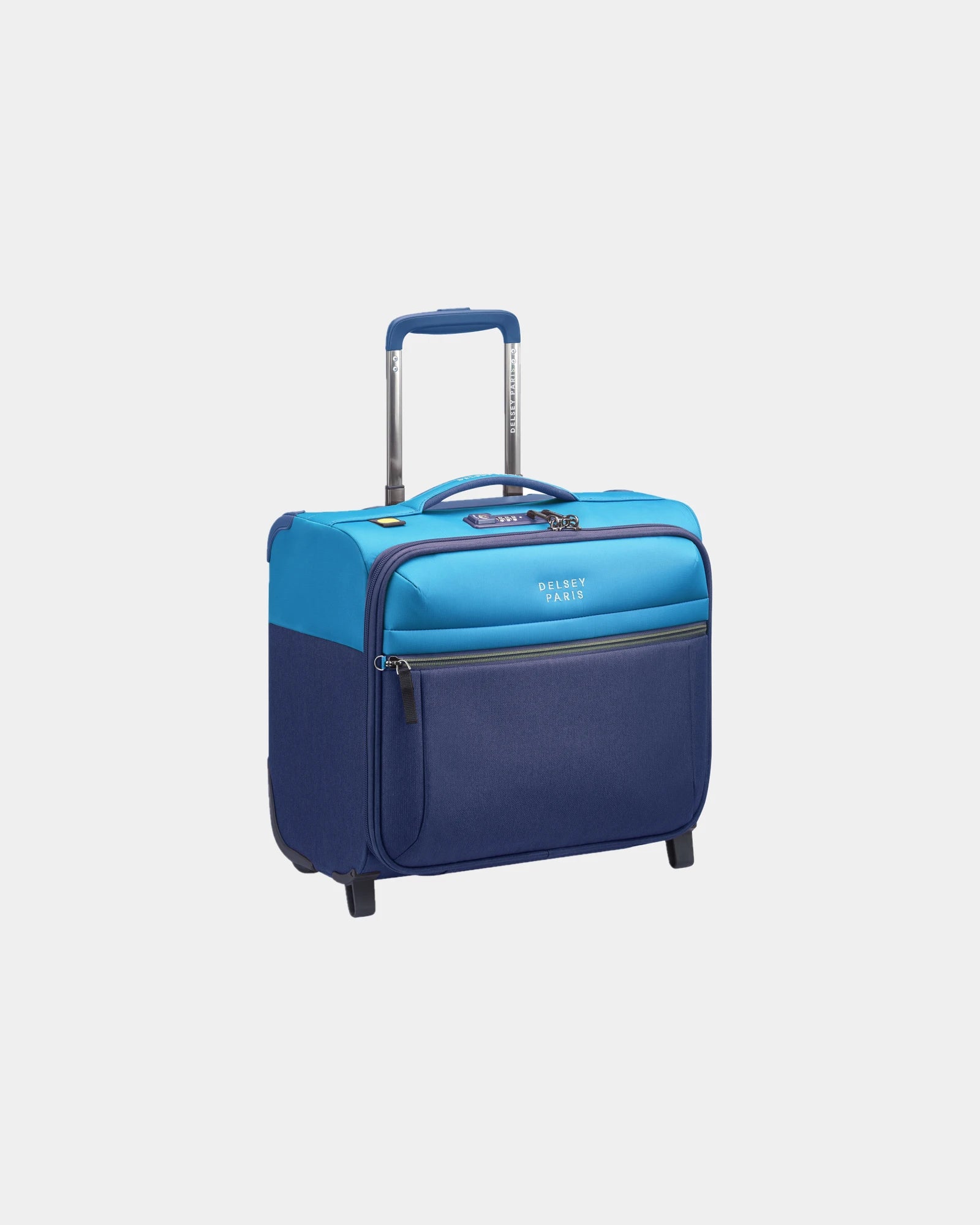 Trolley cabina riciclato Delsey Brochant 3 da personalizzare - Blu Oltremare