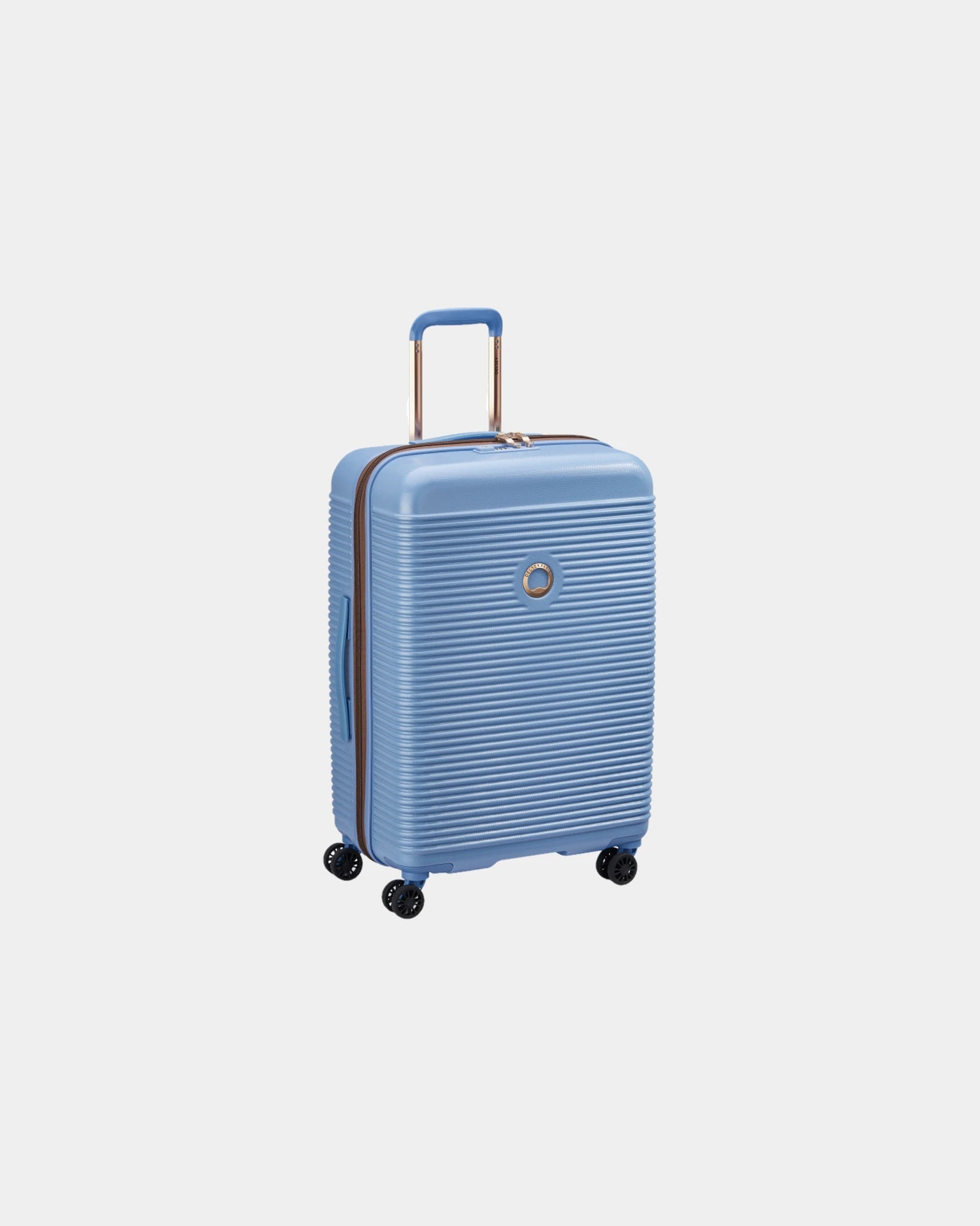 Trolley policarbonato Delsey Freestyle da personalizzare - Blu cielo