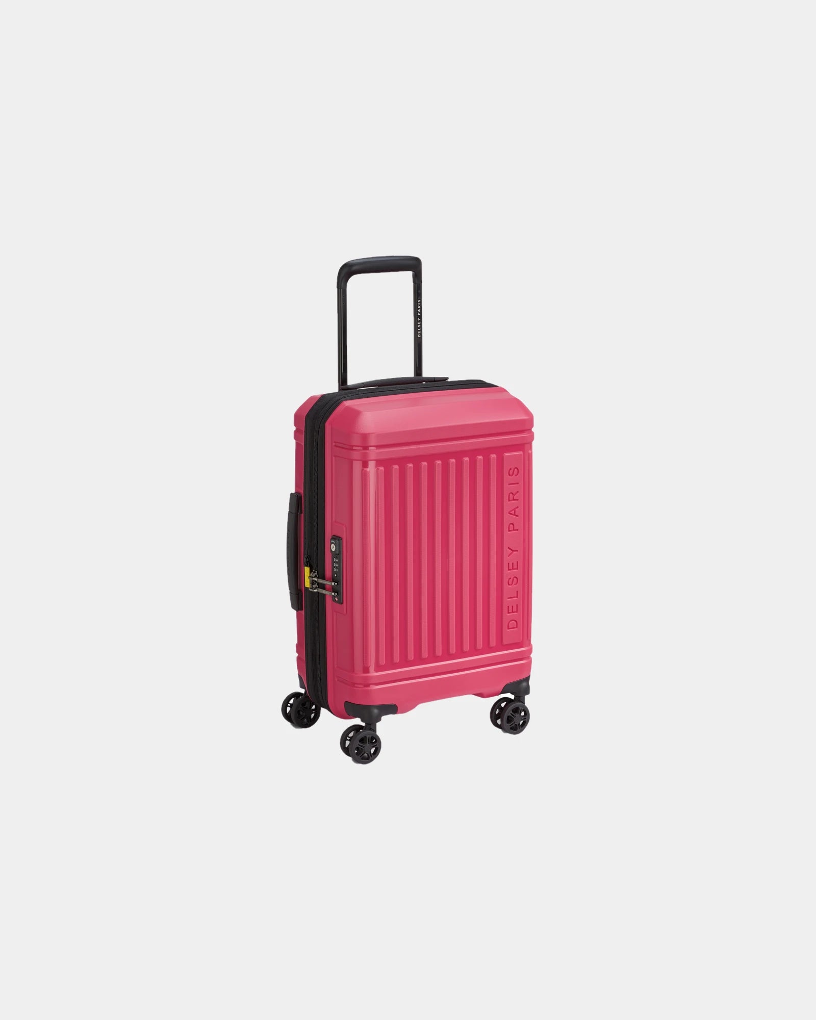 Trolley riciclato Delsey Lutece SE 55 cm da personalizzare - Magenta