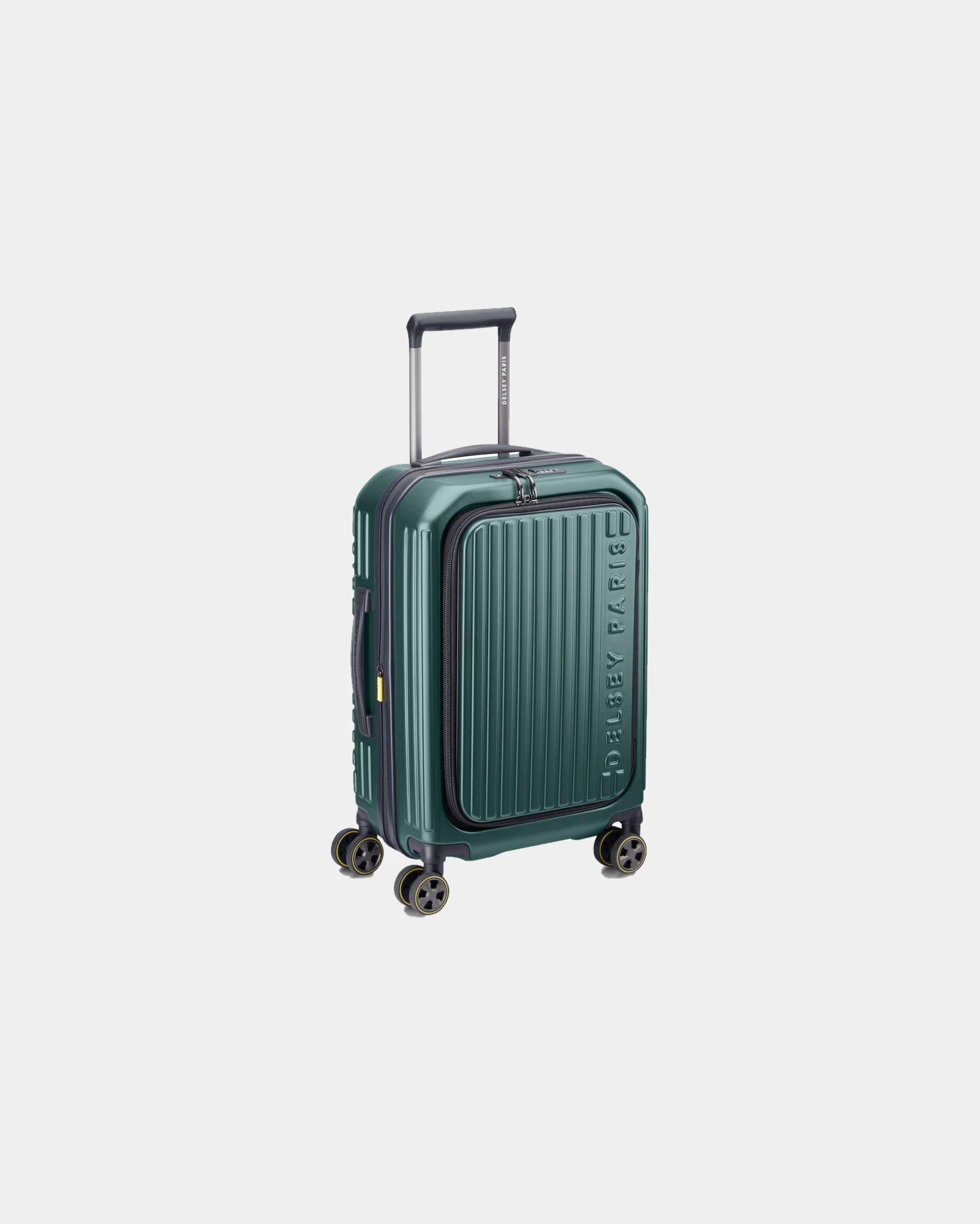 Trolley Delsey Securitime Zip 55 cm da personalizzare - Verde Profondo