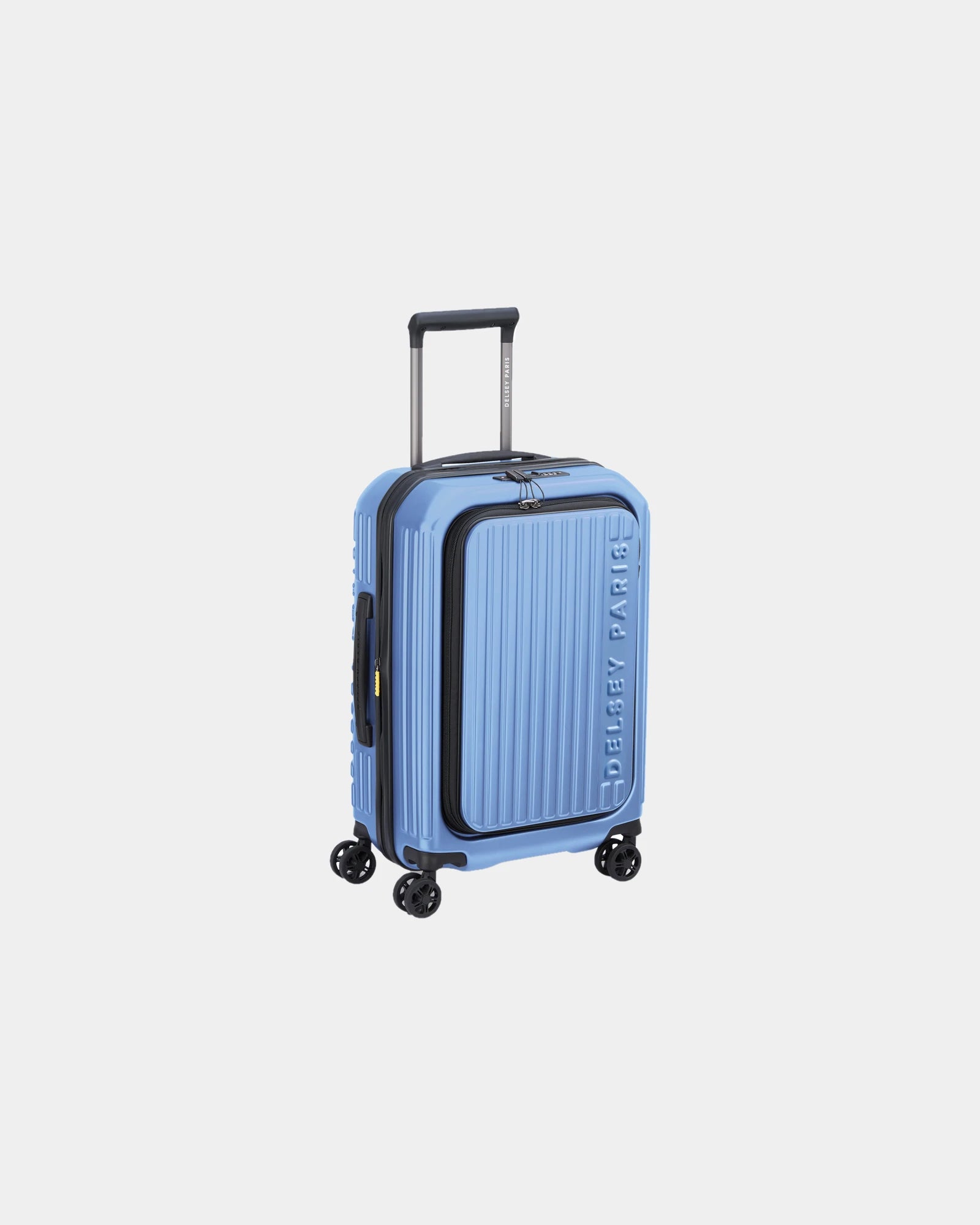 Trolley Delsey Securitime Zip 55 cm da personalizzare - Blu Lavanda