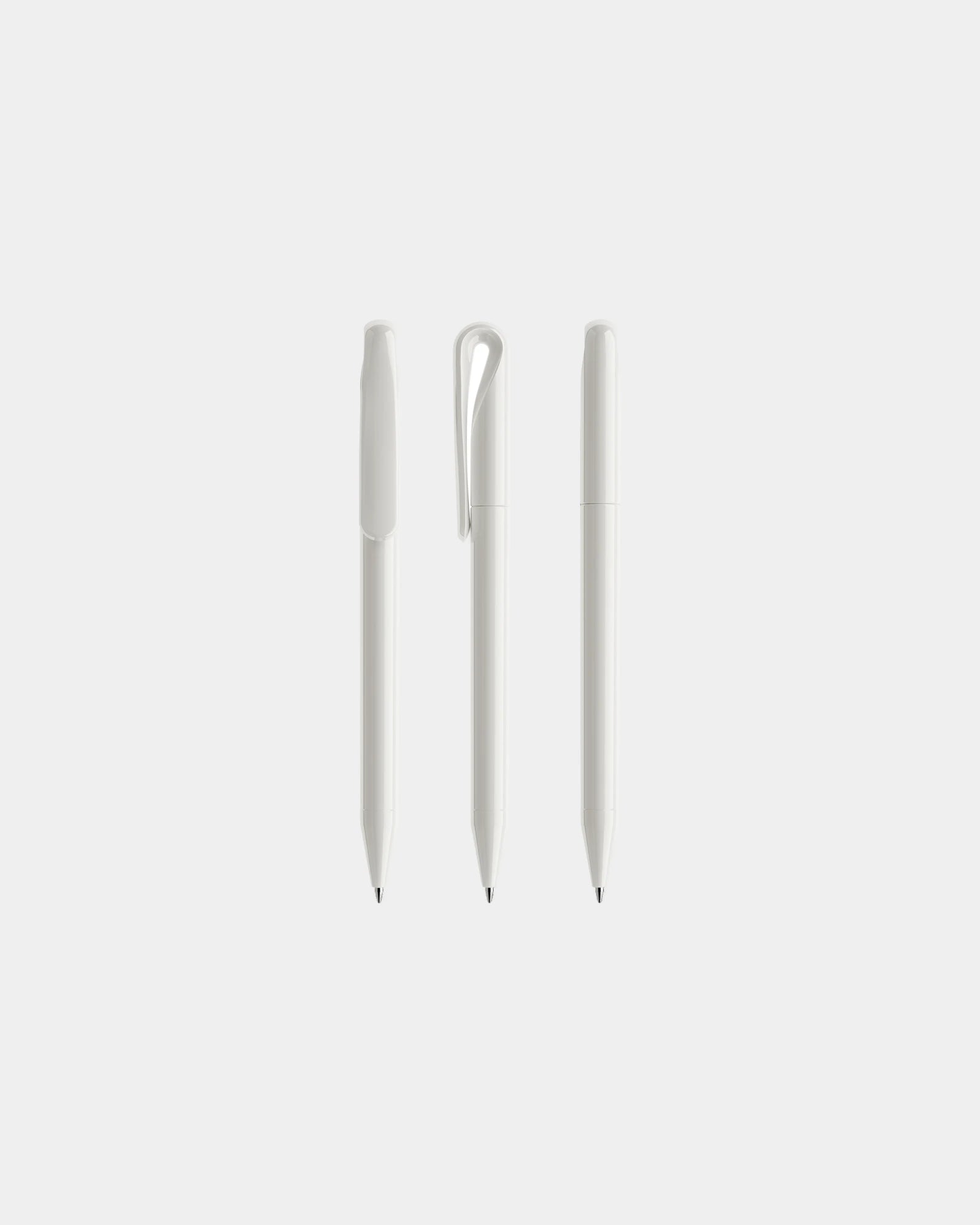 Penna Prodir DS1TPP Polished da personalizzare - Bianco lucido