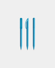 Penna Prodir DS3TPP Polished da personalizzare - Blu ciano lucido
