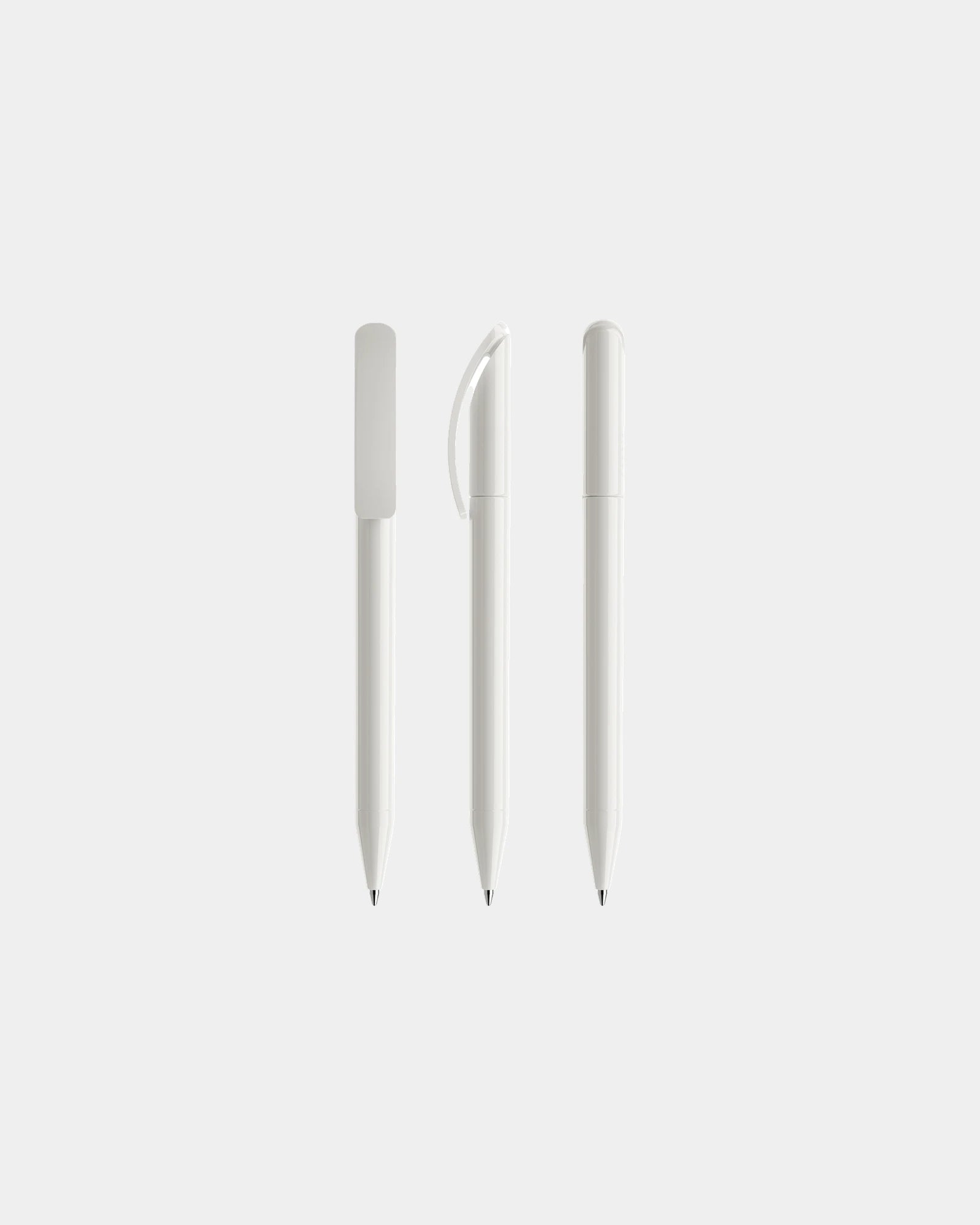 Penna Prodir DS3TPP Polished da personalizzare - Bianco lucido