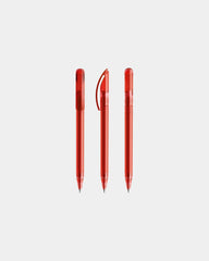 Penna trasparente Prodir DS3 TTT da personalizzare - Rosso Trasparente