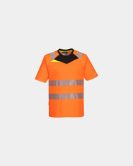 T-shirt alta visibilità bande riflettenti da personalizzare - Arancione