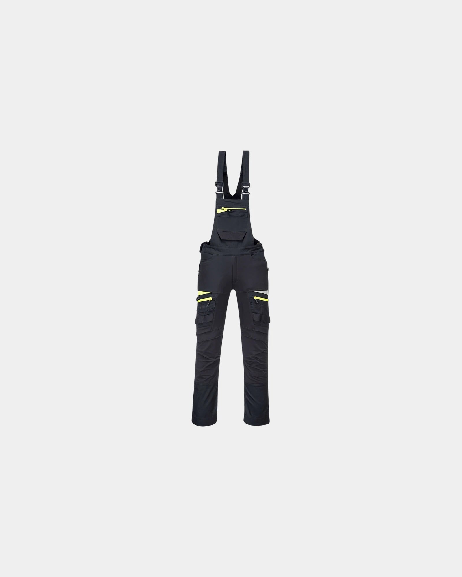 Salopette alta visibilità elastica DX4 da personalizzare - Nero-Blu Cielo