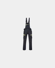 Salopette alta visibilità elastica DX4 da personalizzare - Nero-Blu Cielo