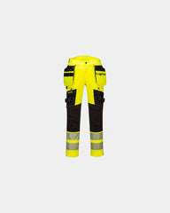 Pantalone alta visibilità tasche staccabili da personalizzare - Giallo-Nero