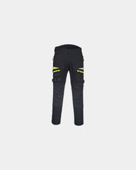 Pantalone da lavoro ventilato elasticizzato da personalizzare - Nero-Blu Cielo