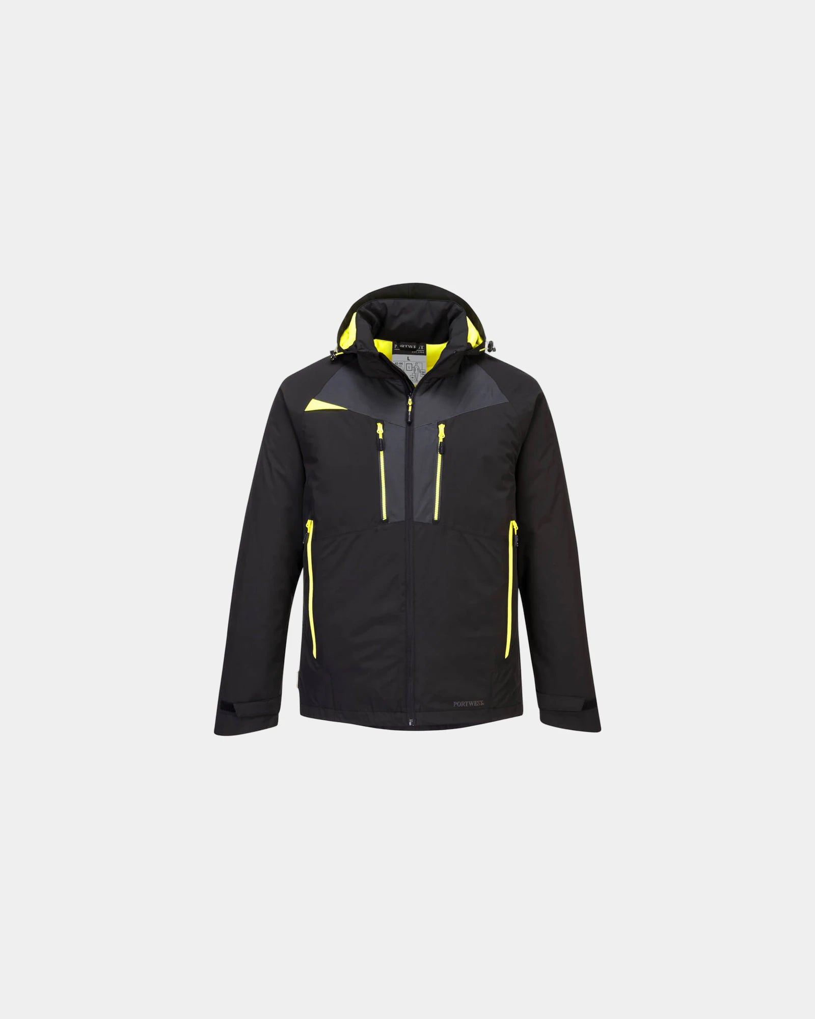 Parka invernale impermeabile isolante da personalizzare - Nero-Blu Cielo