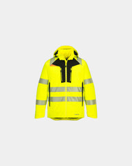 Parka alta visibilità impermeabile da personalizzare - Giallo-Nero