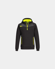 Felpa quarto zip elasticizzata DX4 da personalizzare - Nero-Blu Cielo